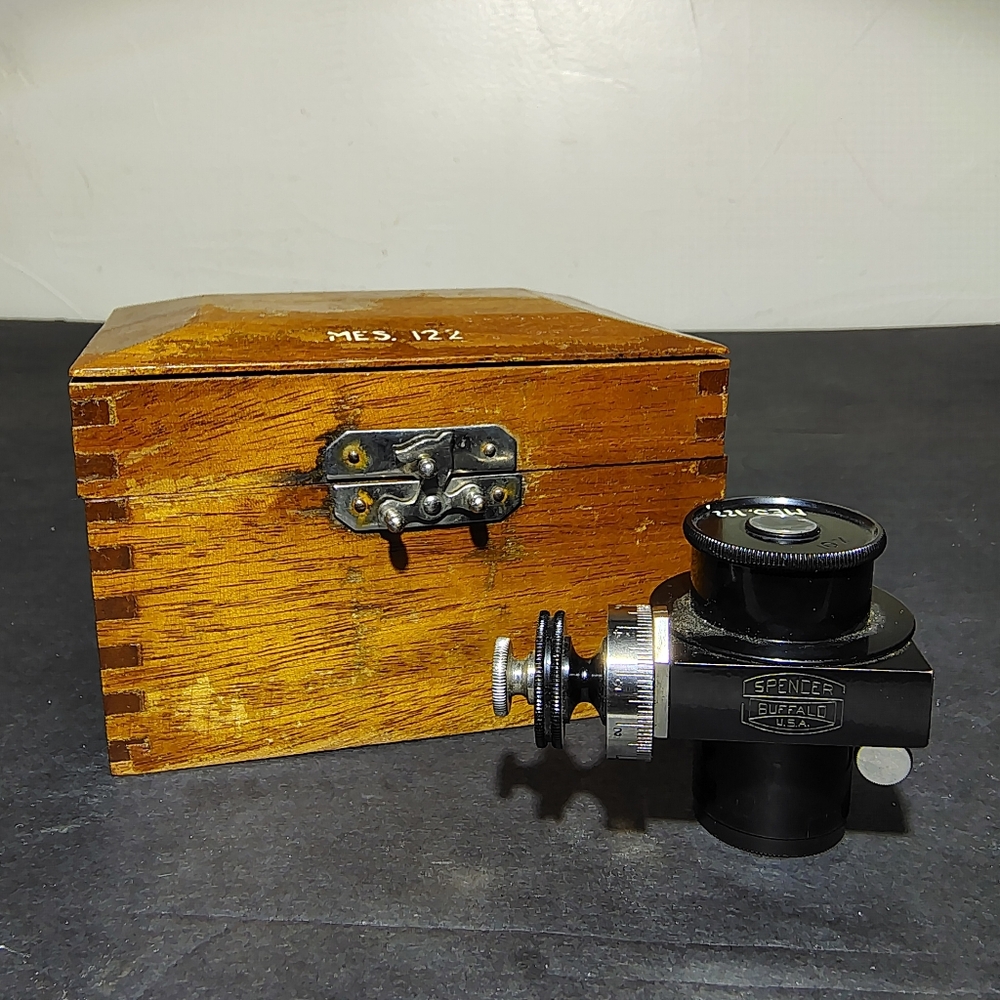 Spencer Buffalo Filar Micrometer Eyepiece 10X MES 122 Vintage Microscope Part